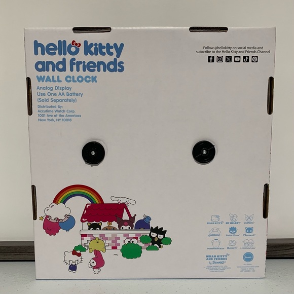 Hello Kitty and Friends by Sanrio Analog Wall Clock-New in Box - Picture 2 of 5